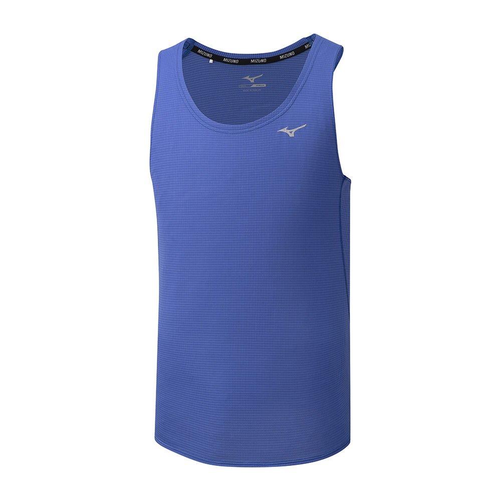 Men's Mizuno Tank Tops Blue DryAeroFlow Apparel - J2GA001129